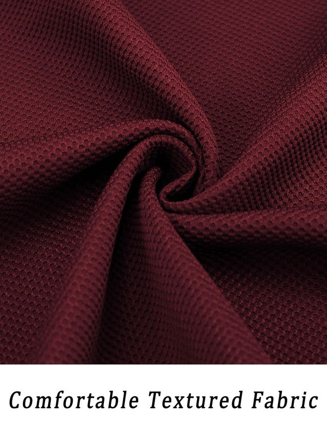 COOFANDY Mens Athletic Sweat Suits Casual Tracksuit 2 Pieces Set Jogging Sweatsuit Suit Outfits Wine Red Medium - Image 5